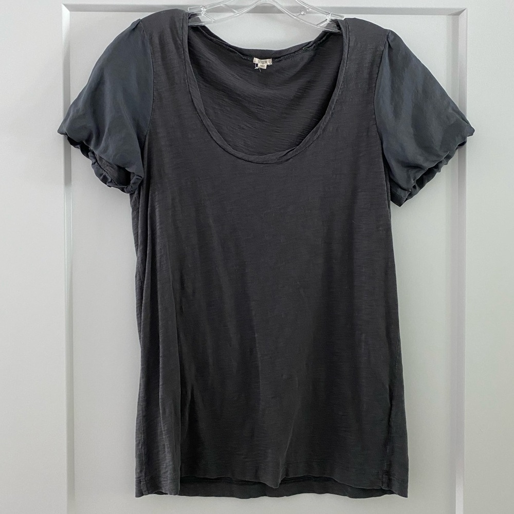 j.crew puff sleeve top